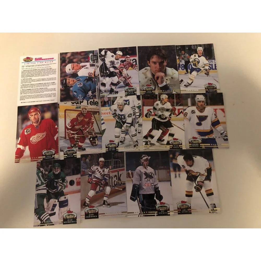 Stadium Club NHL Cards Lot of‎ 14 Gretzky-Hull-Janey, etc.